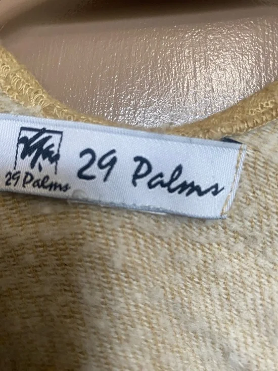 29 Palms Tan Floral Fringe Wrap Poncho (Reversible) - Picture 2 of 7